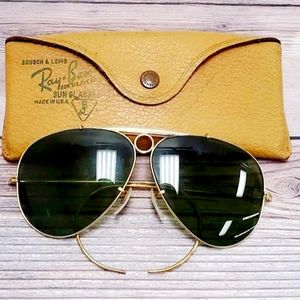 Bausch & Lomb Men's 1/10 12k Gold Filled shooter Sunglasses